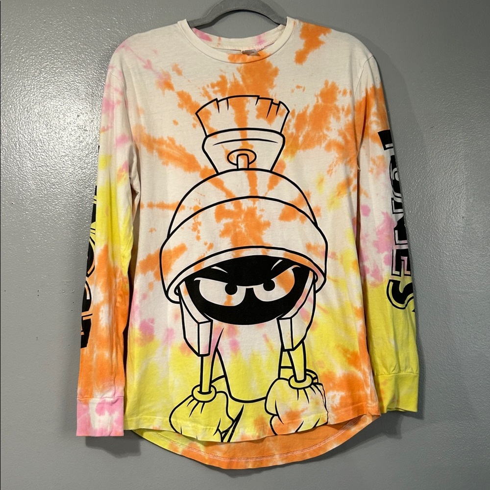 Looney Tunes Marvin the Martian tie dye shirt